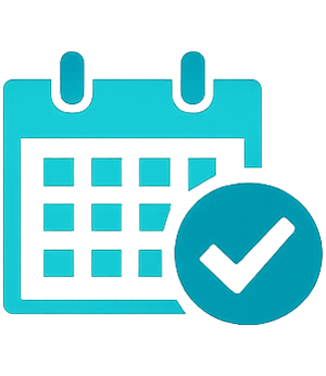 Calendar icon representing scheduled commercial maintenance plans
